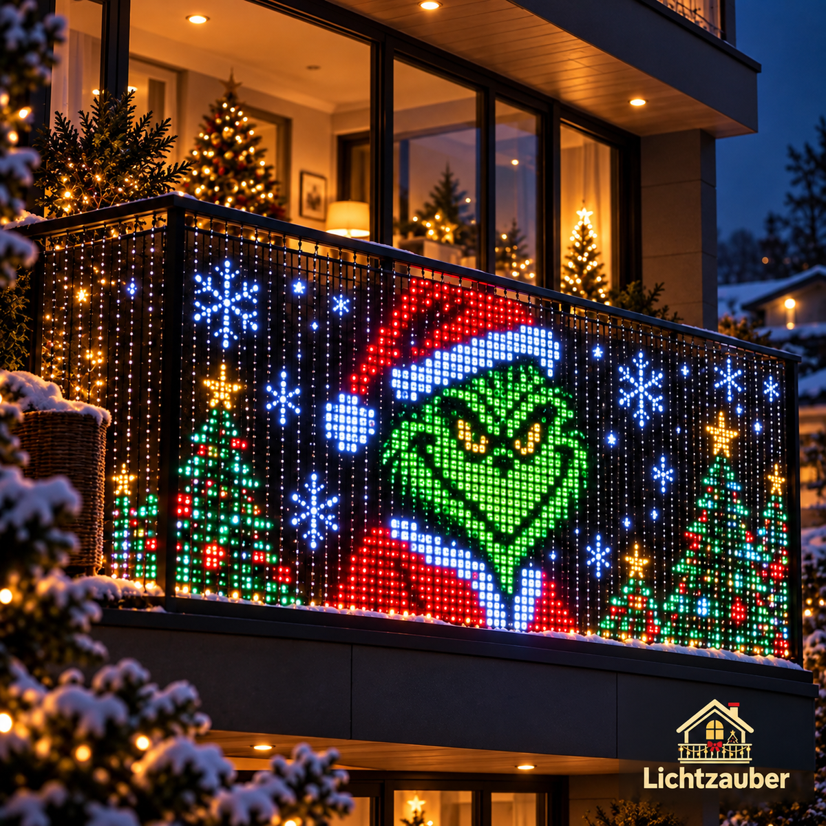 Lichtzauber – Smarter LED-Lichtervorhang für Weihnachten